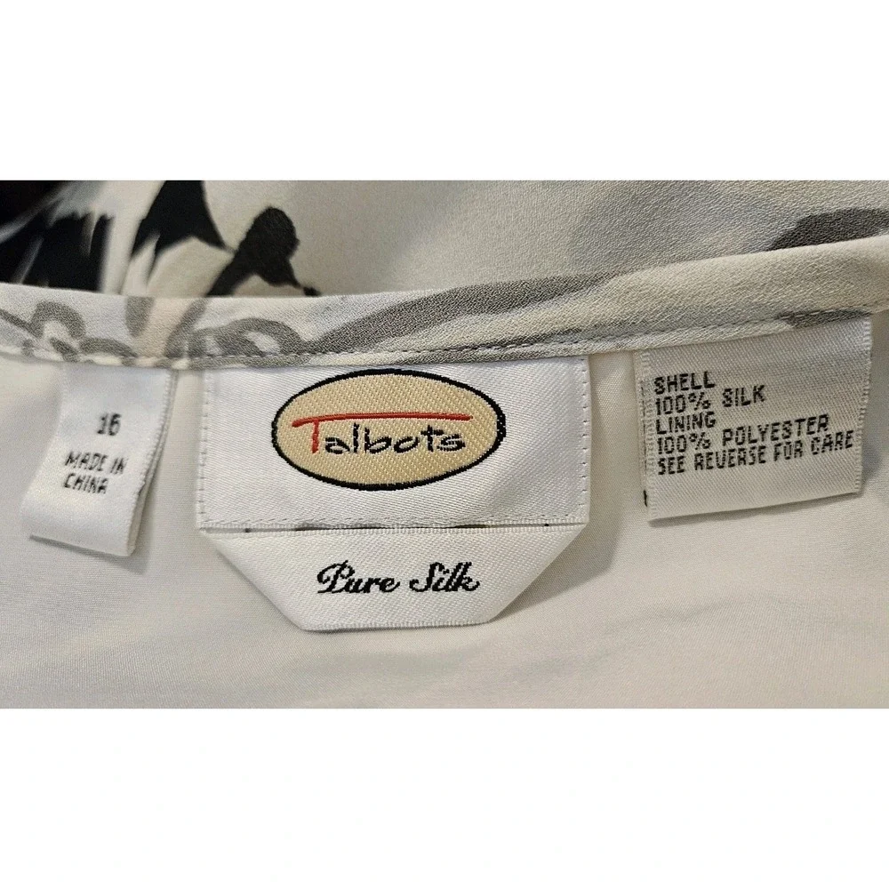 Talbots Vintage 100% Silk Skirt 16 A-Line Fairy Grunge 90's Y2K Womens Midi